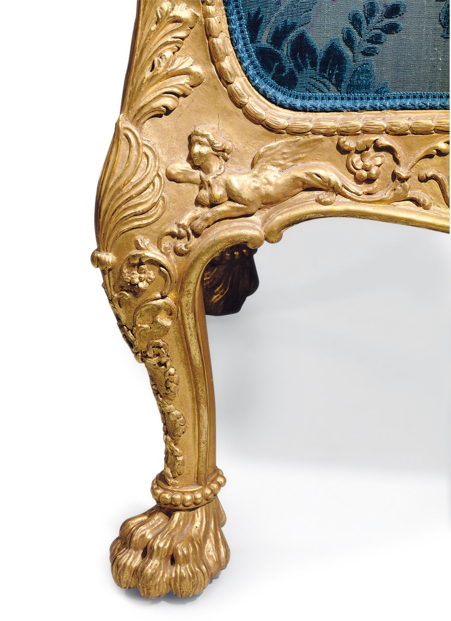 Pohovka ze zlaceného dřeva George III od Robert Adam