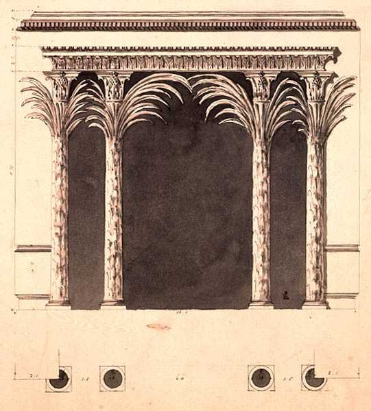 Design pro výklenek (pero, inkoust a mytí) od Robert Adam