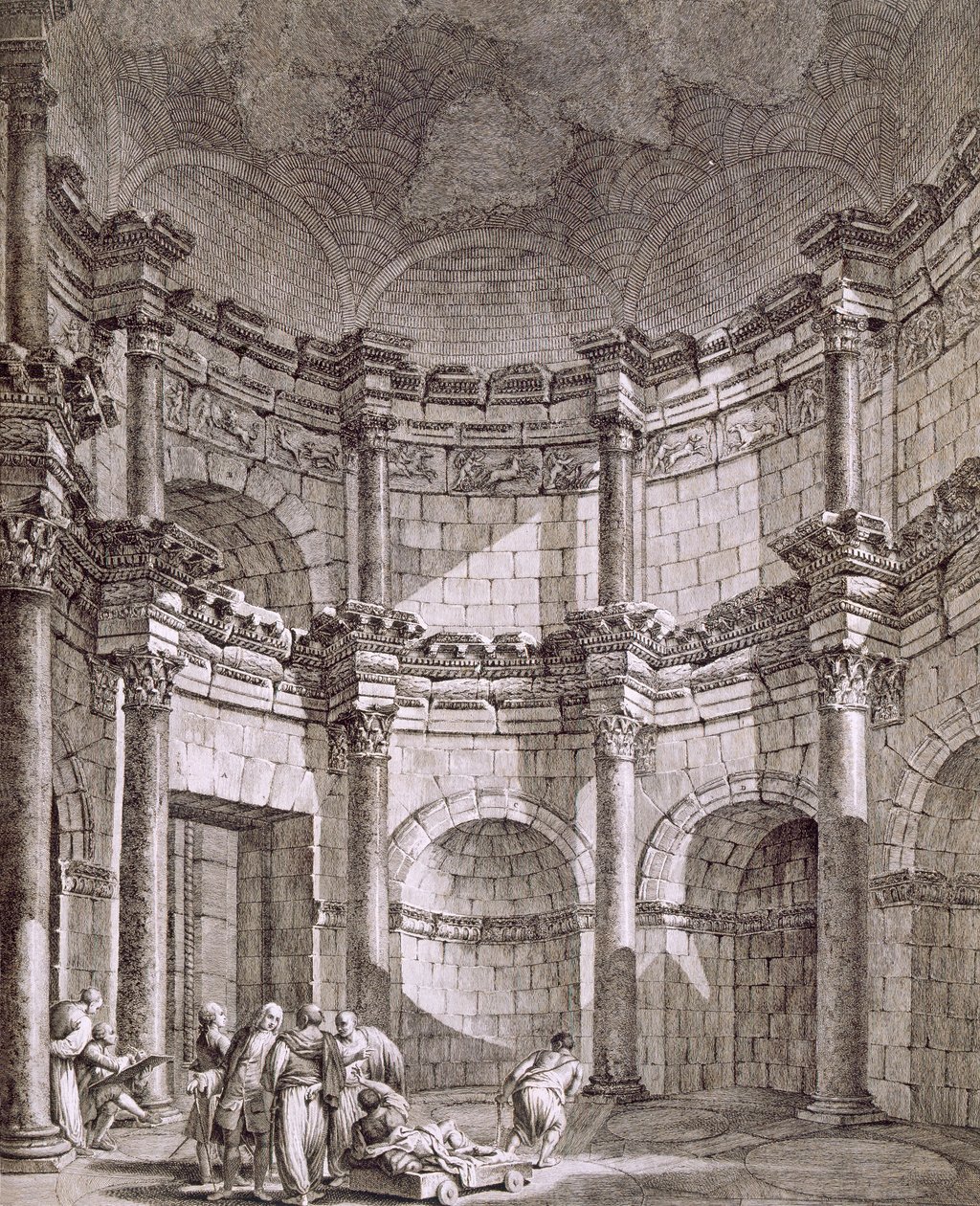 Jupiterův chrám, hospoda. 1764. od Robert Adam