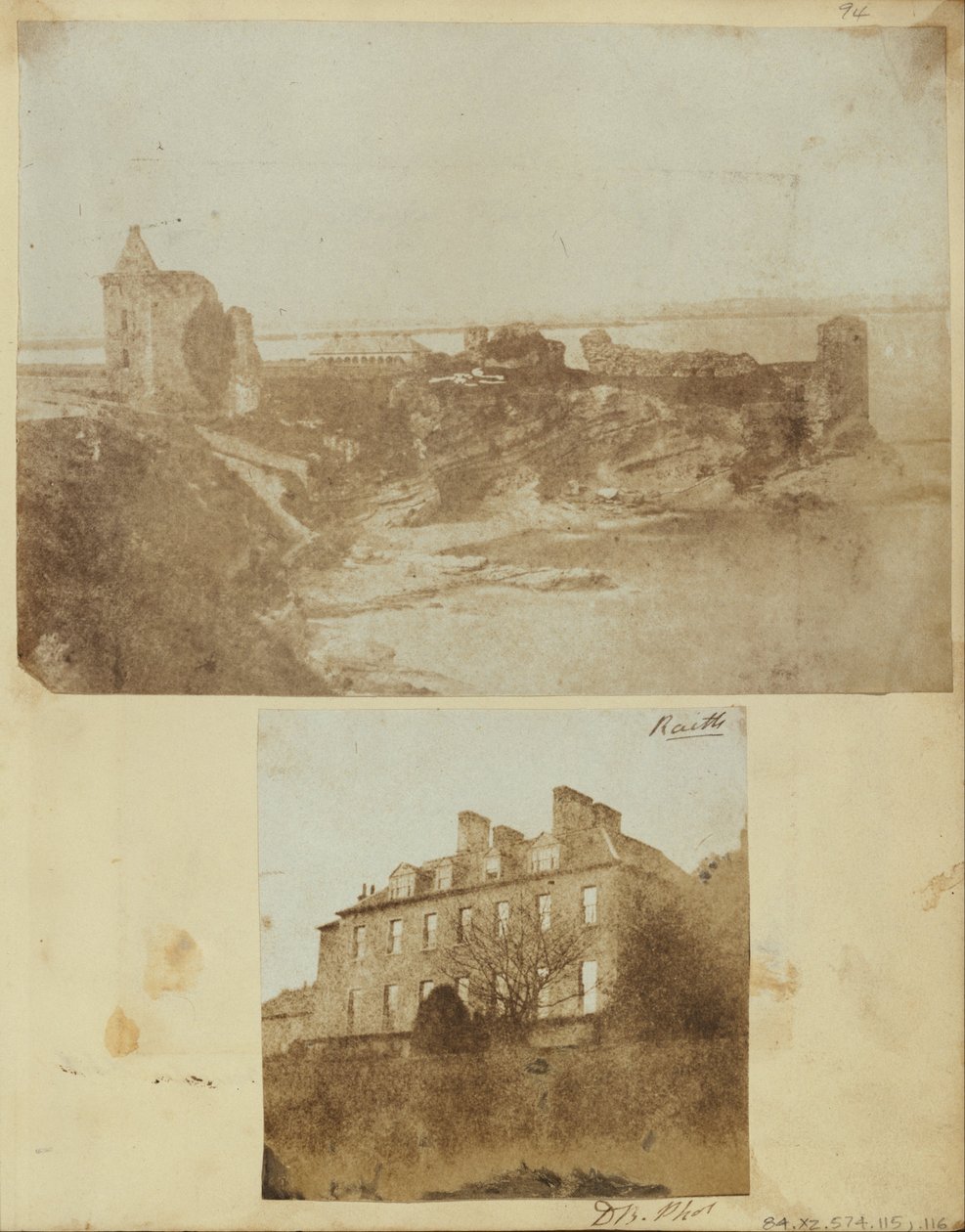 Hrad St. Andrews z východu od Robert Adamson