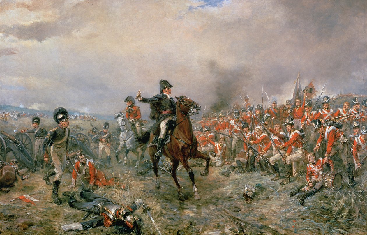 Vévoda z Wellingtonu ve Waterloo od Robert Alexander Hillingford