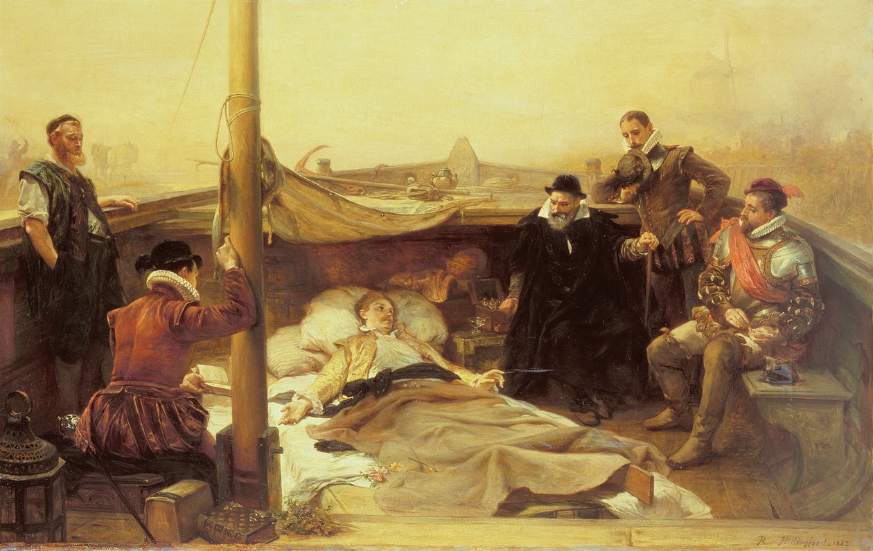 Poslední dny sira Philipa Sidneyho (1554-86), 1882 od Robert Alexander Hillingford