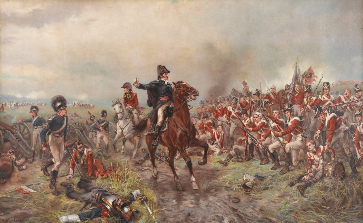 Wellington ve Waterloo od Robert Alexander Hillingford