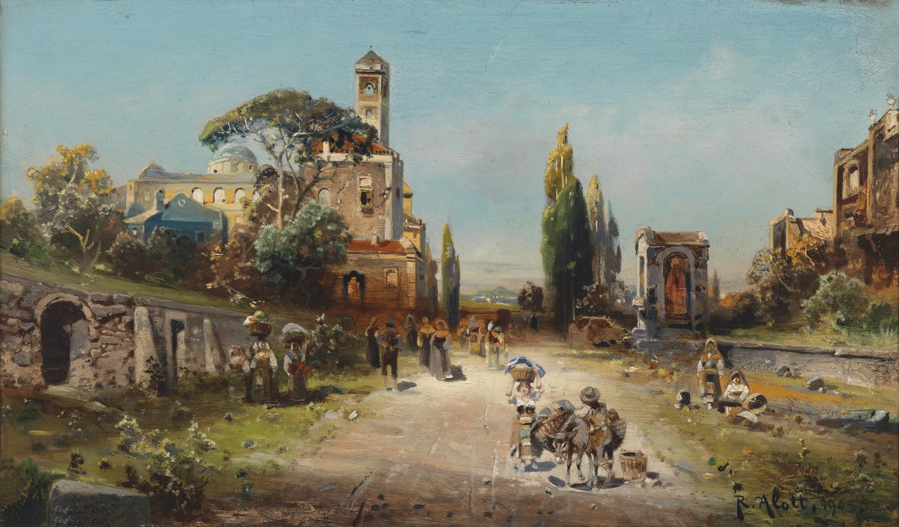 Robert Alott Via Appia 1905 od Robert Alott
