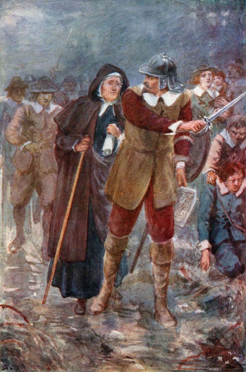 Poutníci v zakleté zemi (barevná litografie) od Robert Ambrose (after) Dudley