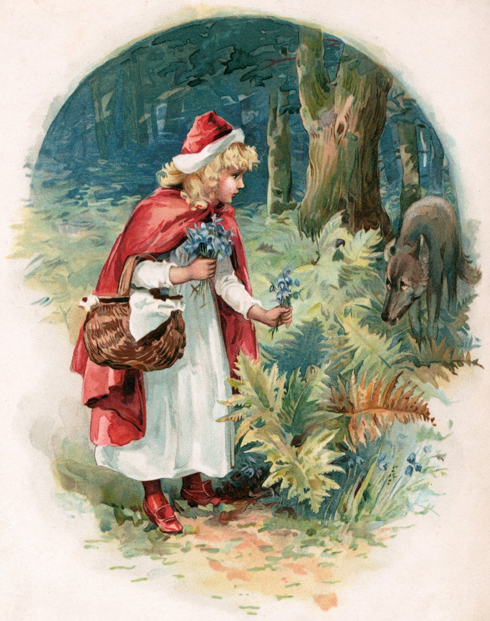 Červená karkulka, ilustrace z 