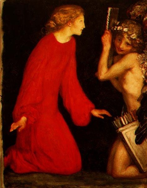 Amorovo zrcadlo od Robert Anning Bell
