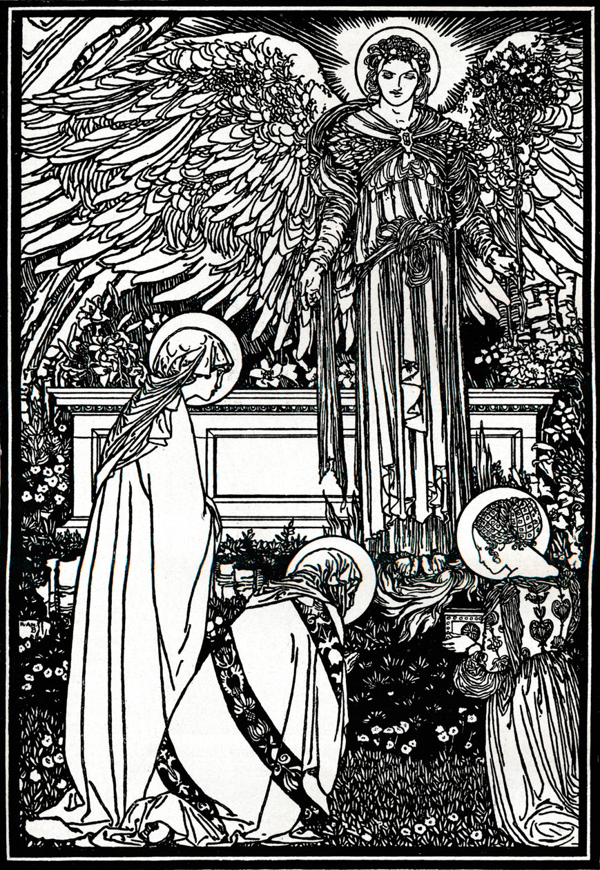 Ilustrace pro The Oltar Book, 1892, 1897 od Robert Anning Bell