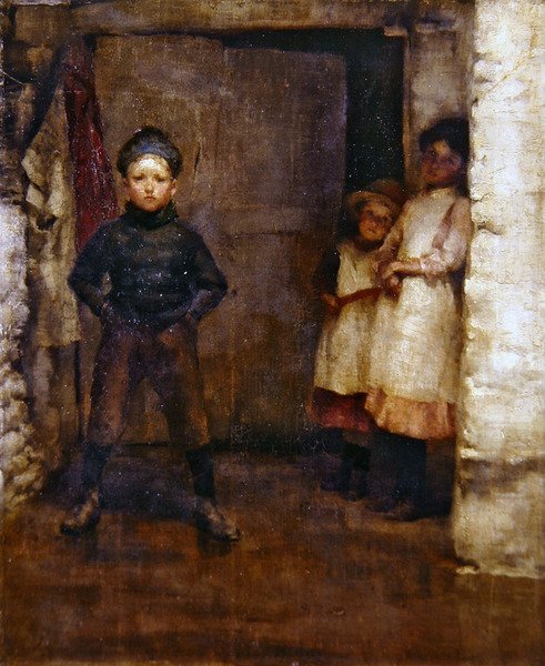 Ve dveřích (olej na plátně) od Robert Anning Bell