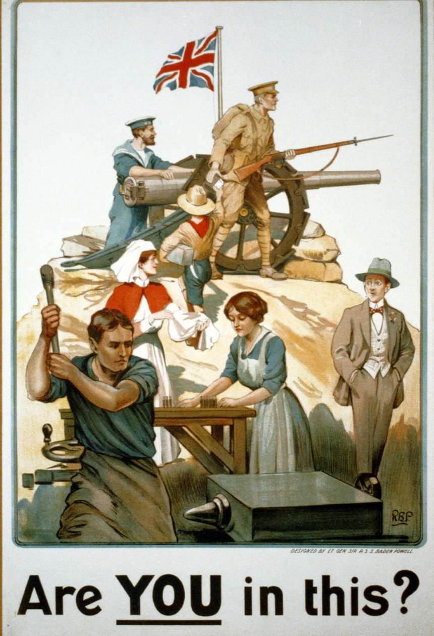 Britové, Plakát z první světové války od Robert Baden Powell