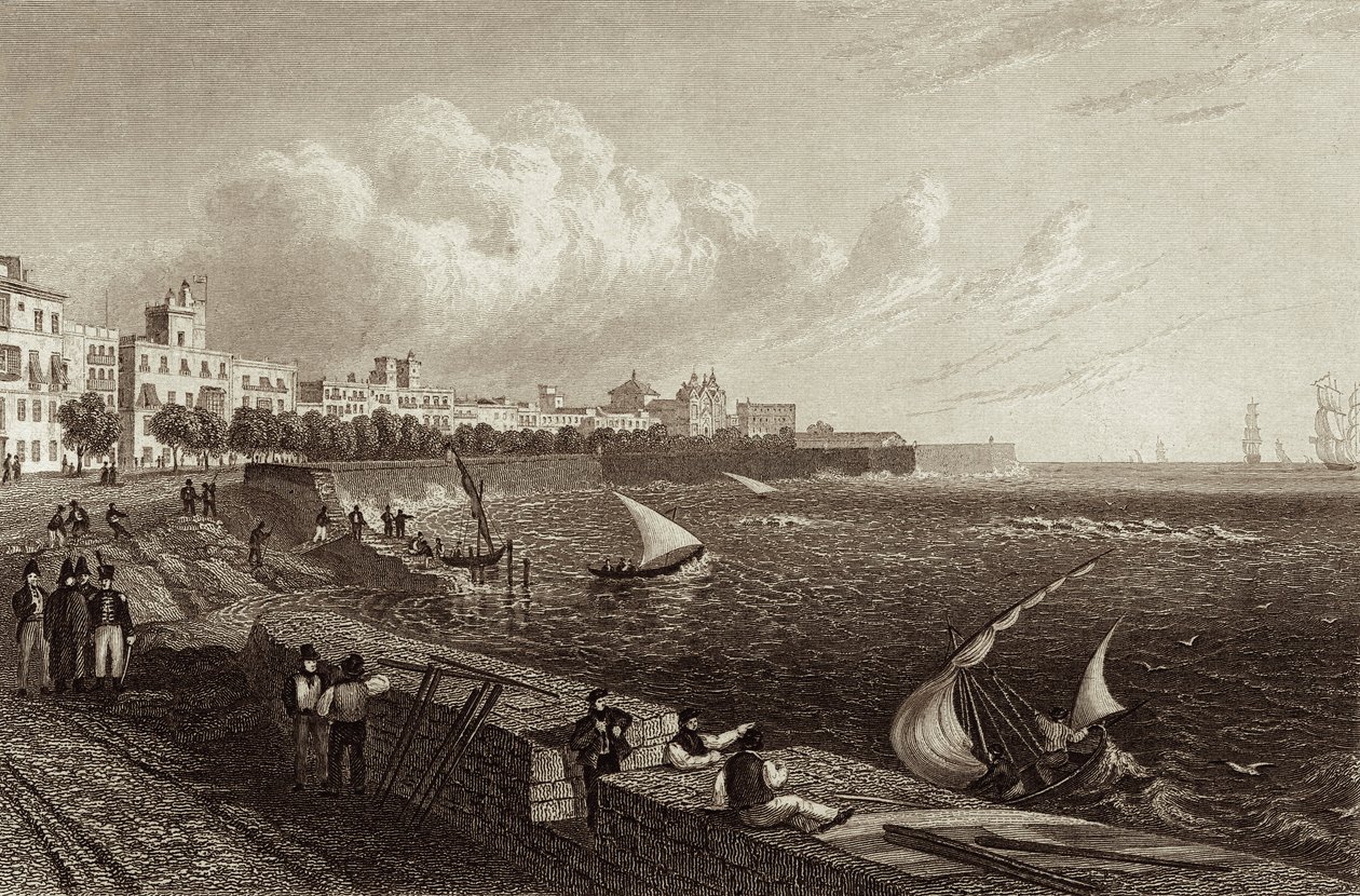 Pohled na Cádiz od Robert Batty