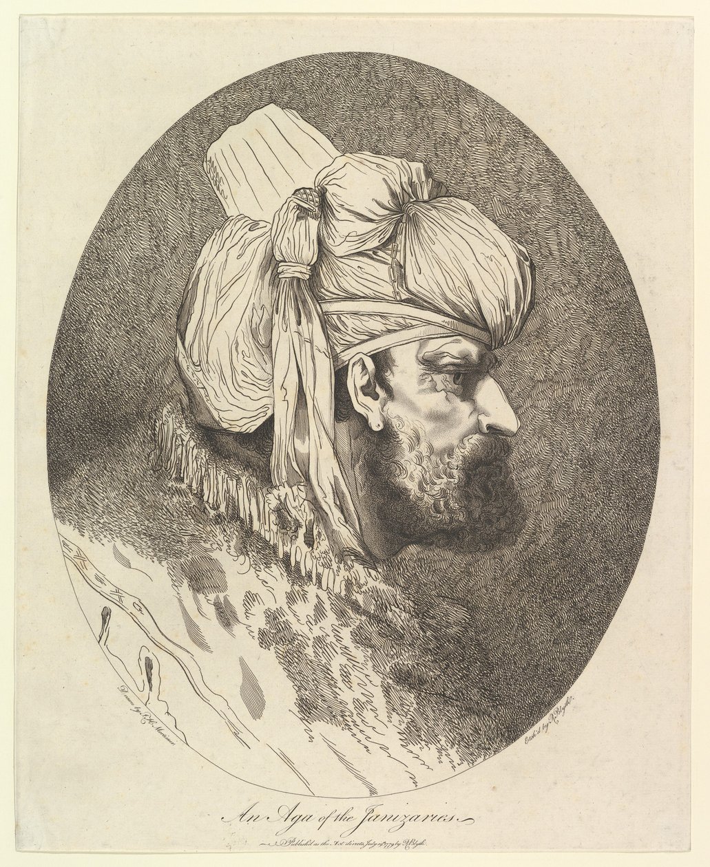 An Aga of the Janizaries, 19. července 1779. od Robert Blyth