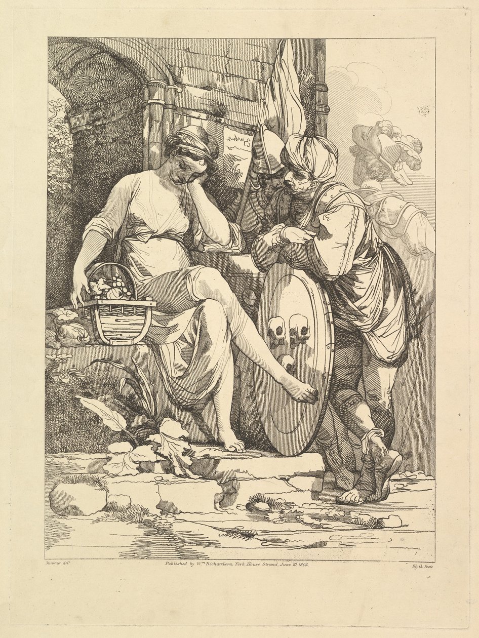 Banditti na trhu, 10. června 1805. od Robert Blyth