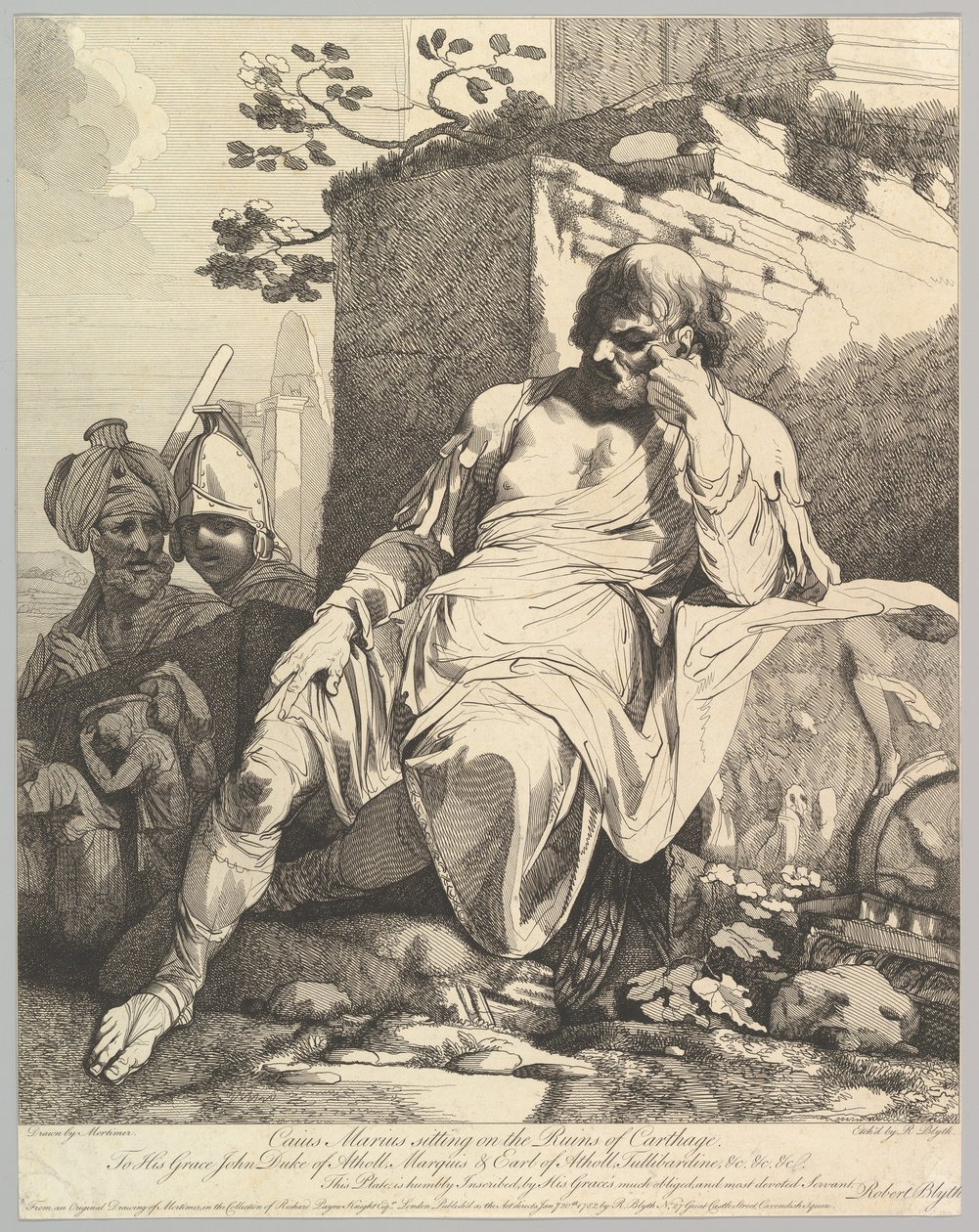 Caius Marius na troskách Kartága, 20. ledna 1782. od Robert Blyth
