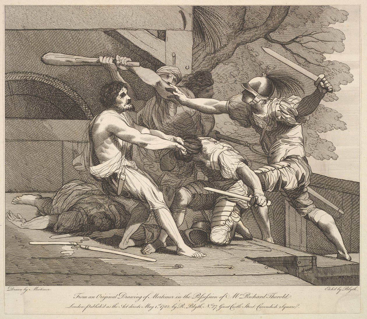 Storming a Banditti Stronghold, 1. května 1782. od Robert Blyth