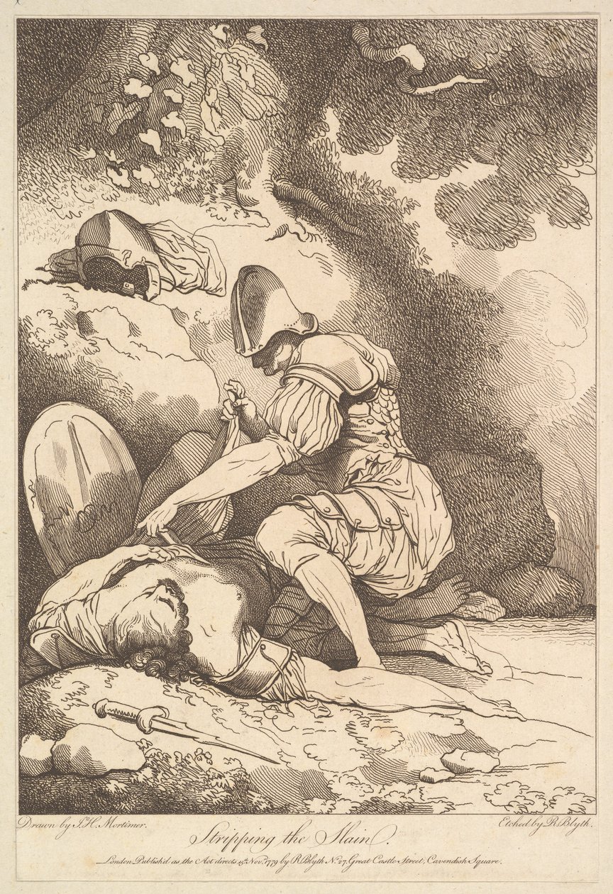 Stripping the Slain, 15. listopadu 1779. od Robert Blyth