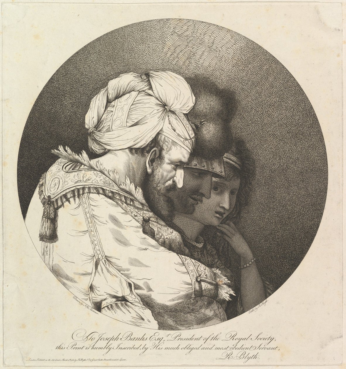 Tři orientální hlavy, 5. března 1780. od Robert Blyth