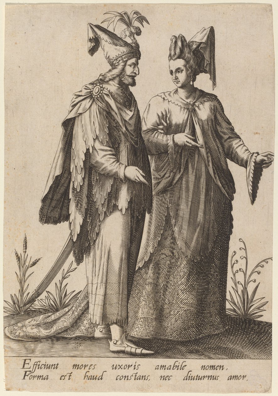 Způsobují chování manželky... od Robert Boissard after Jean Jacques Boissard