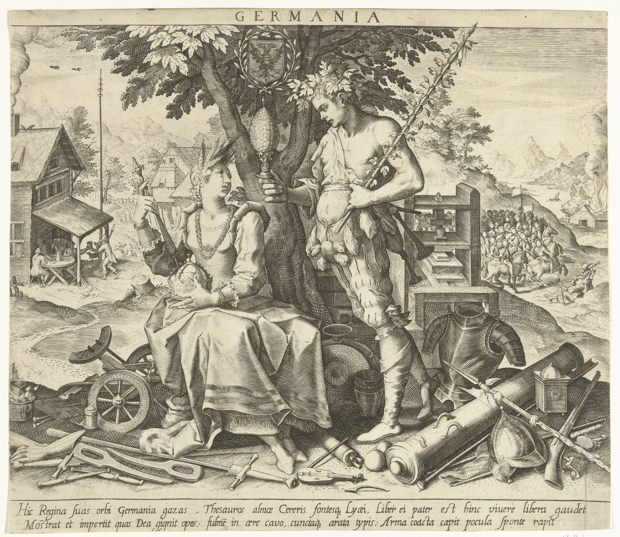 Německo Germania (název na objektu) Alegorie evropských zemí (název série) od Robert Bossart