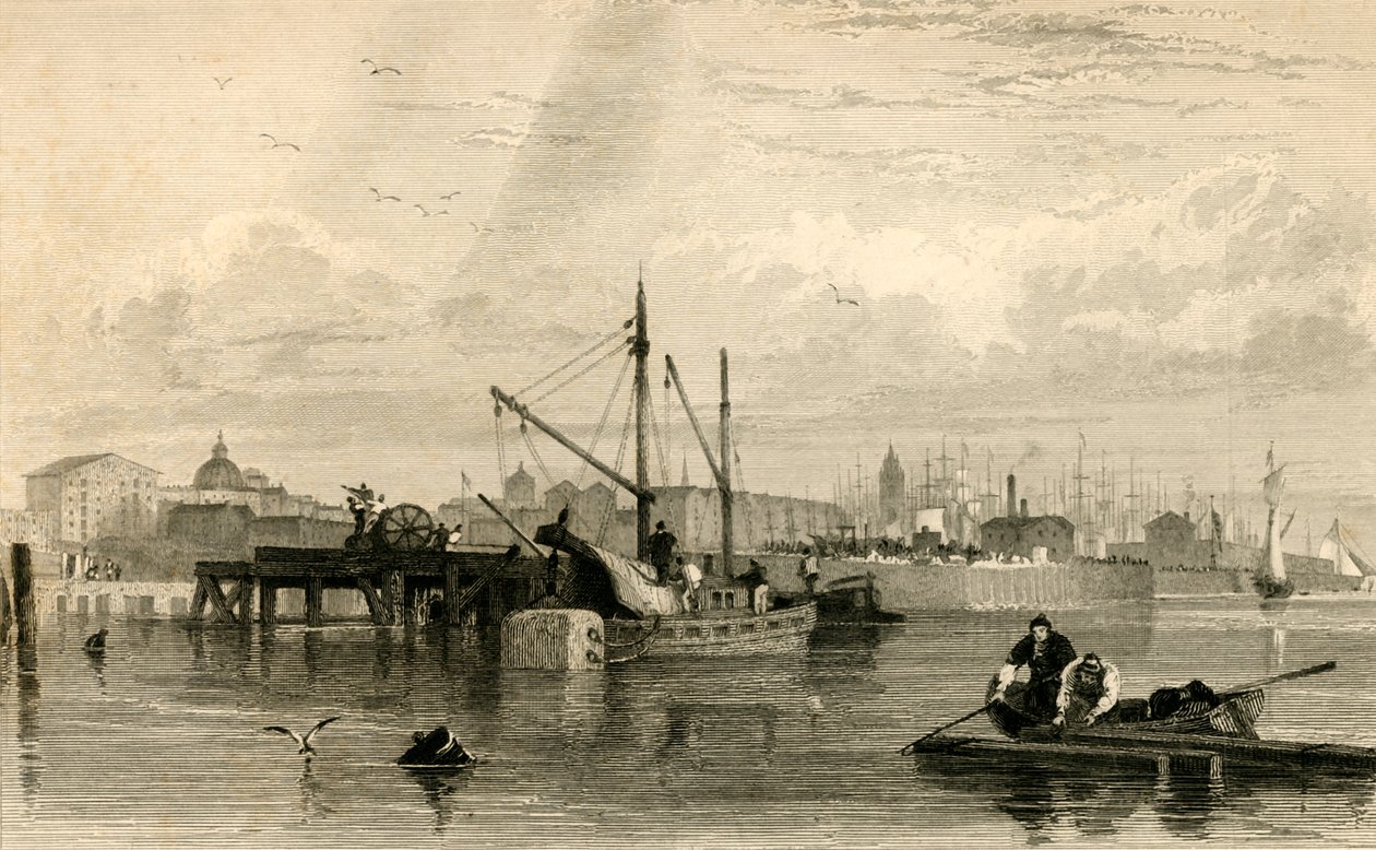 Liverpool, z Mersey, č. 1..., polovina 19. století. od Robert Brandard