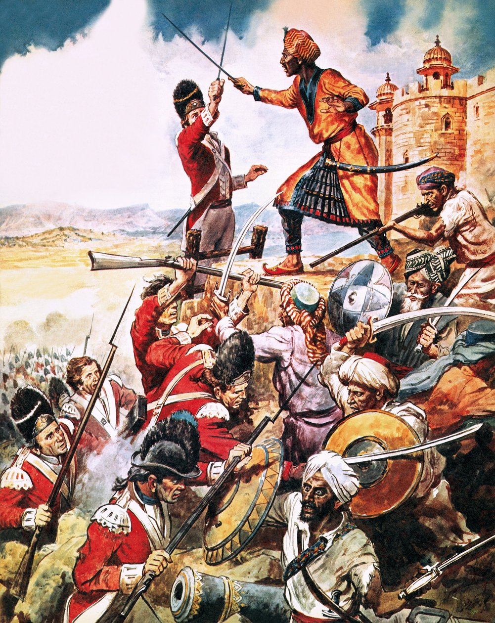 Jak Arthur Wellesley, první vévoda z Wellingtonu, porazil mysorského sultána od Robert Brook