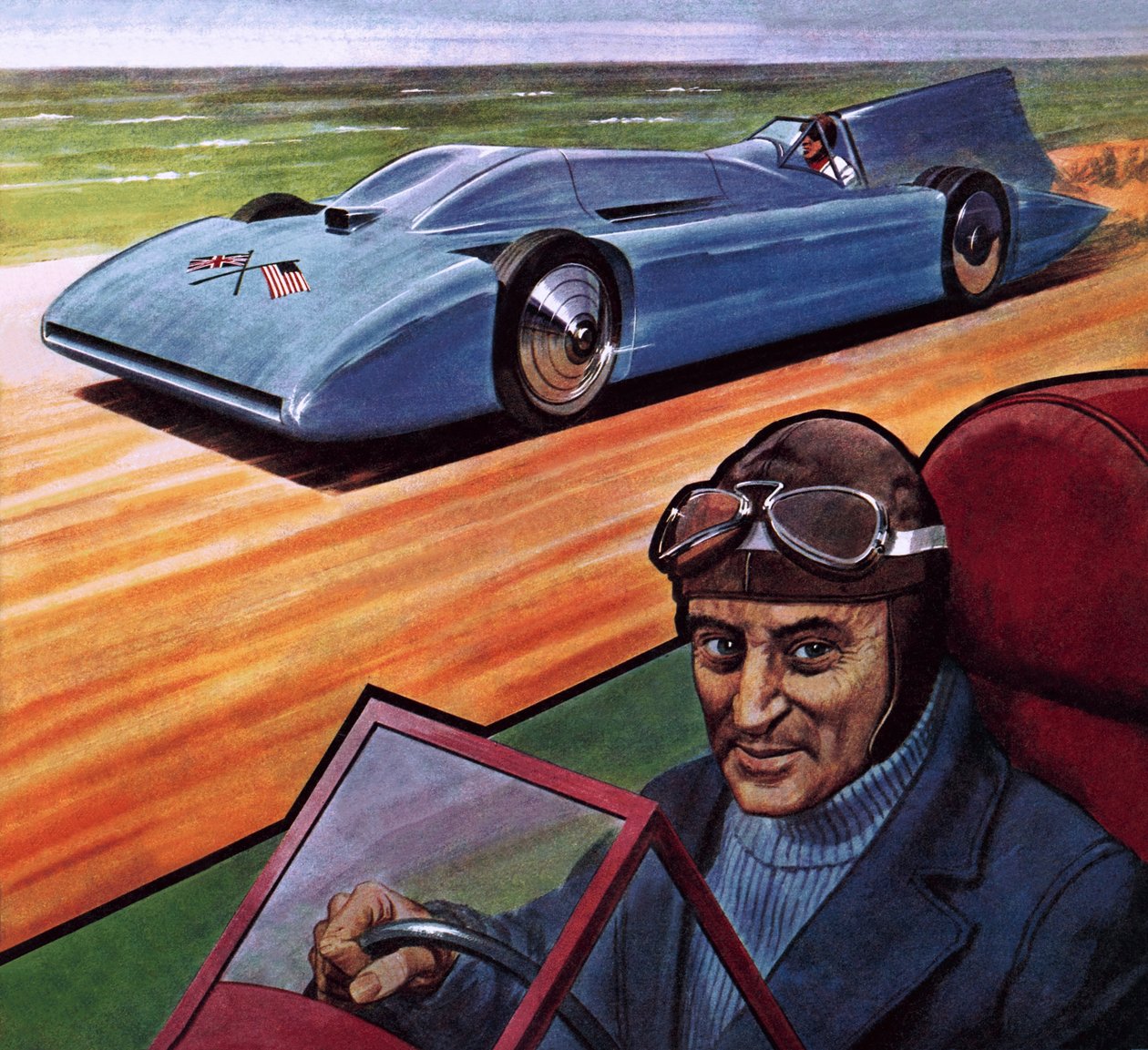 Malcolm Campbell a Bluebird od Robert Brook