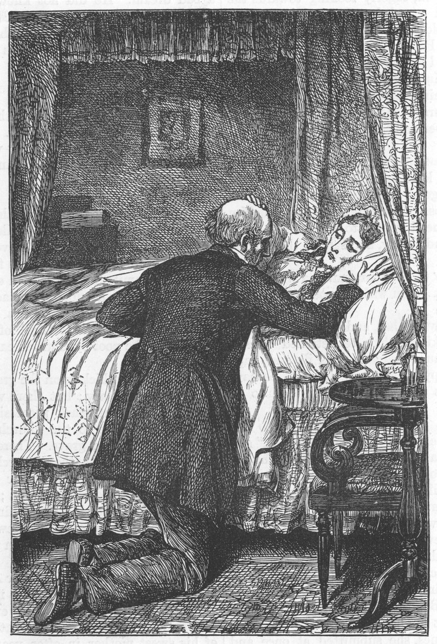Scéna ze Scenes of Clerical Life od George Eliota, 1883 od Robert Brown