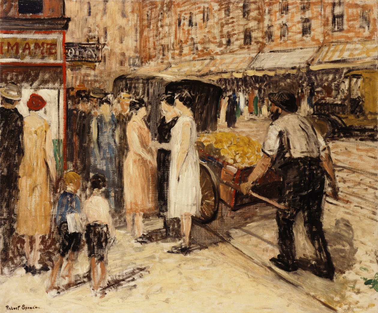 Lower East Side, cca 1930 (olej na plátně) od Robert C. Spencer