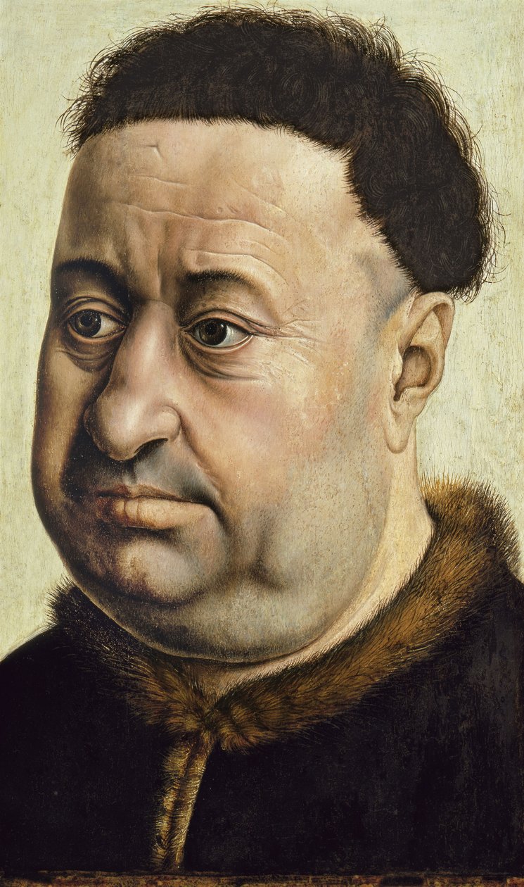 Portrét muže Robert de Masmines, c.1425 od Robert Campin