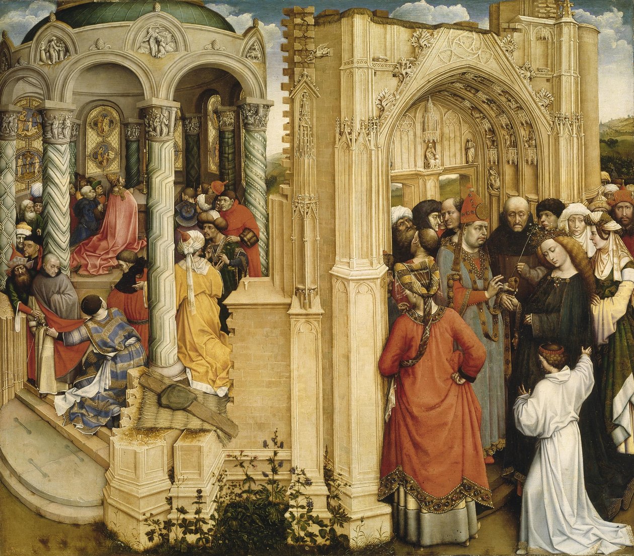Sňatek s pannou od Robert Campin