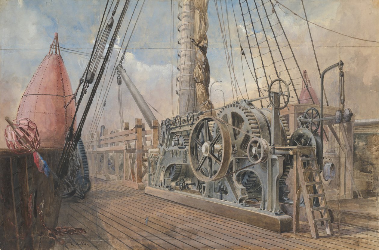 Paluba Velkého Východu, Kabelový žlab atd., 1866, 1865-66. od Robert Charles Dudley