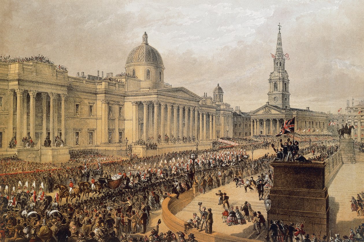 Svatební průvod Edwarda VII a princezny Alexandry Dánské, Londýn od Robert Charles Dudley