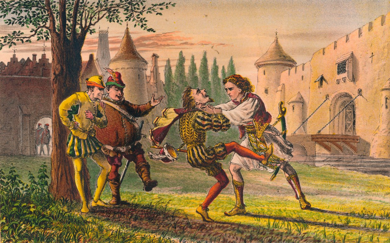 Sebastian: Proč! Je tu pro tebe! A tam! A tam!, c1875 od Robert Charles Dudley