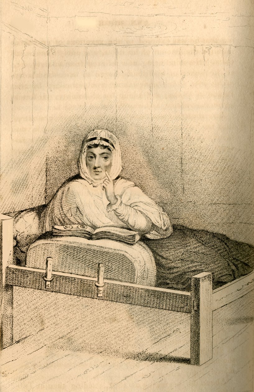 Ann Moore, postící se žena z Tutbury, 1822. od Robert Cooper