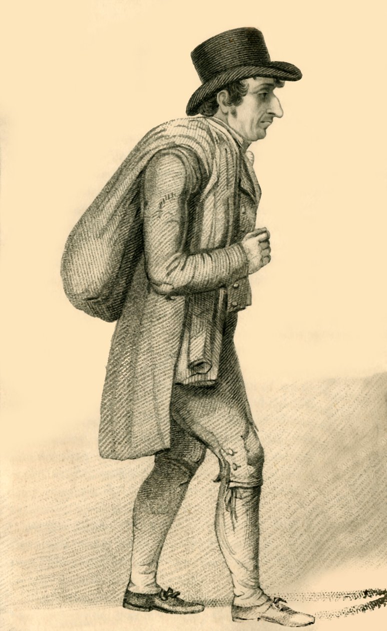 Henry Lemoine, výstřední knihkupec a autor, 1822. od Robert Cooper