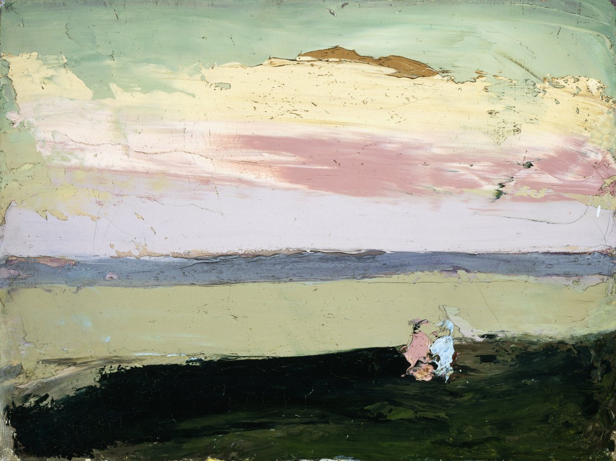 Pobřežní scéna při západu slunce, od Robert Cozad Henri