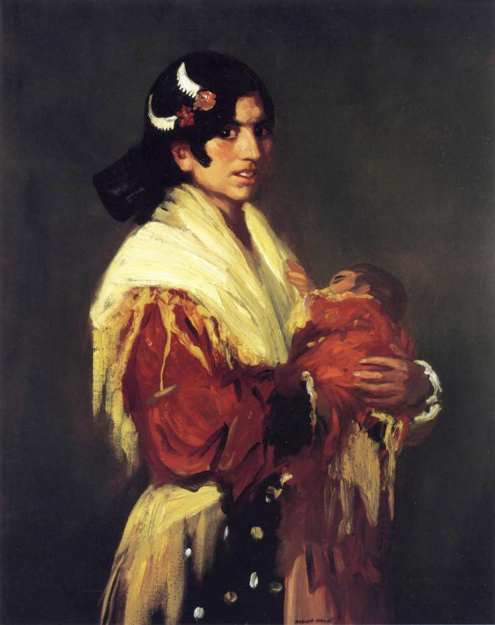Cikánka a její dítě, 1906 od Robert Cozad Henri