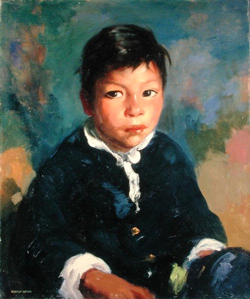 Little Half Breed (olej na plátně) od Robert Cozad Henri