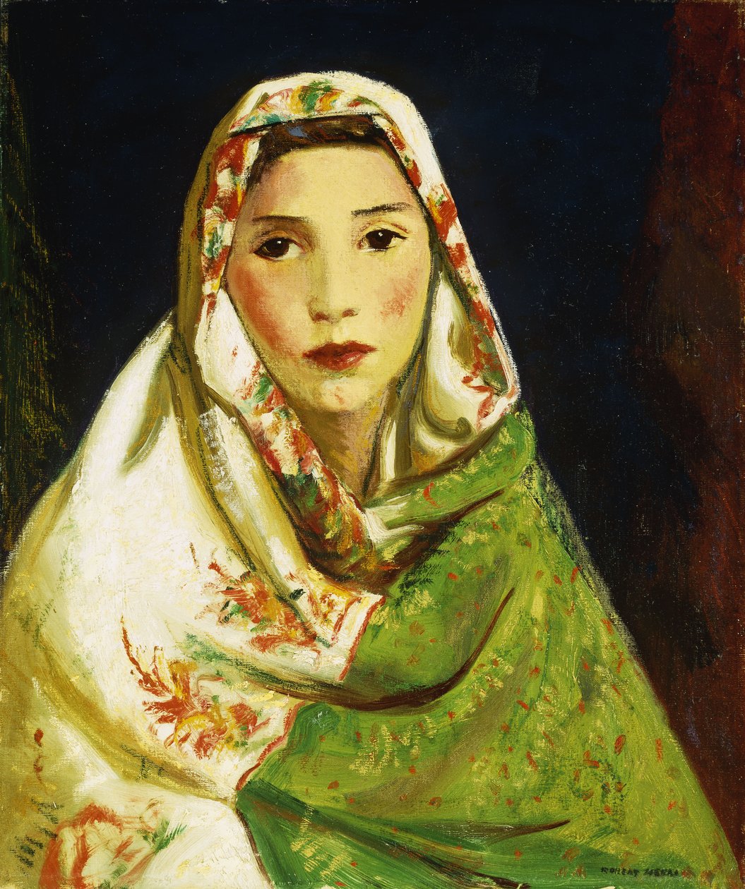 Mexická dívka s orientálním šátkem, 1916 od Robert Cozad Henri