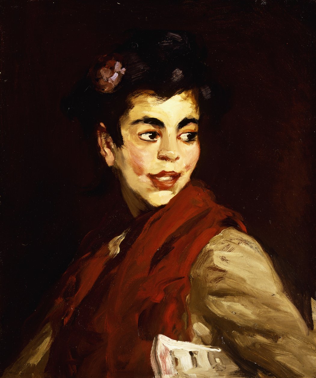 Newsgirl - Madrid, 1908 od Robert Cozad Henri