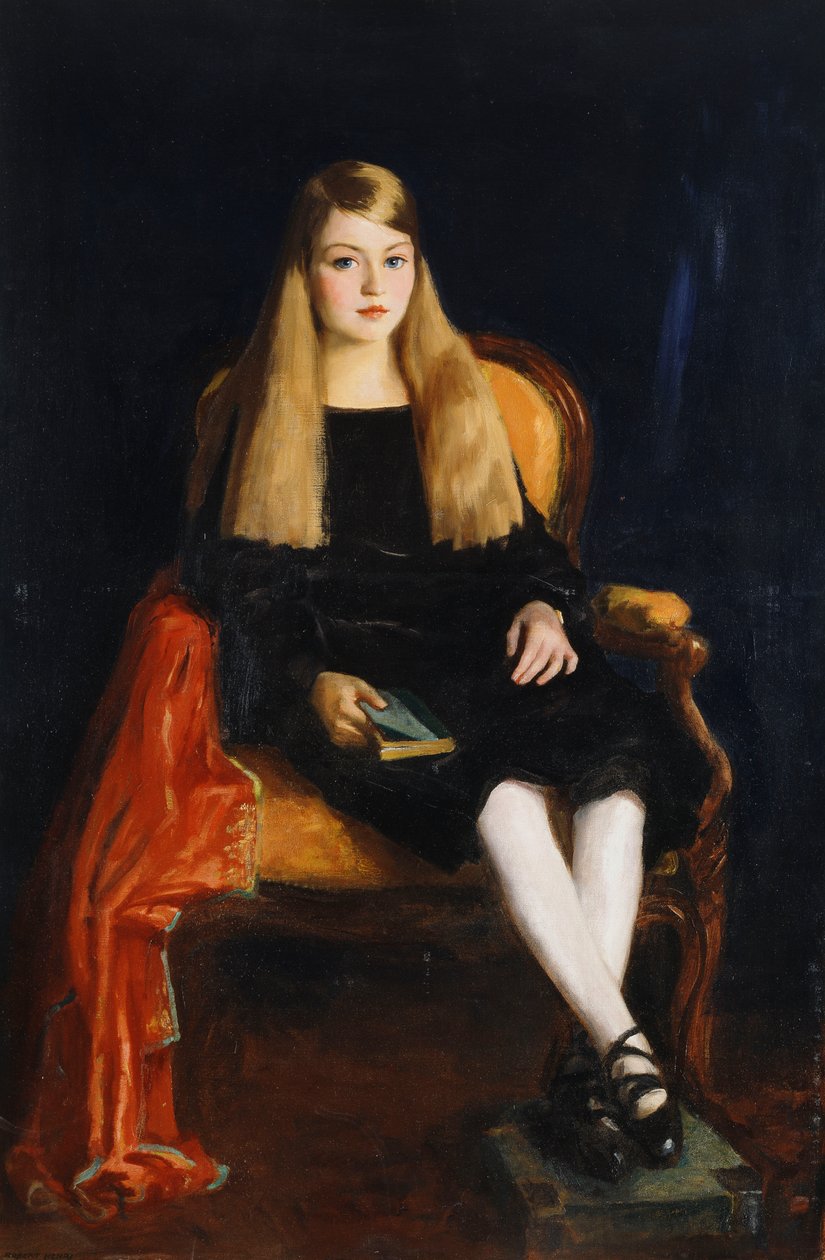 Portrét Marcia Anne M. Tucker, 1926 od Robert Cozad Henri