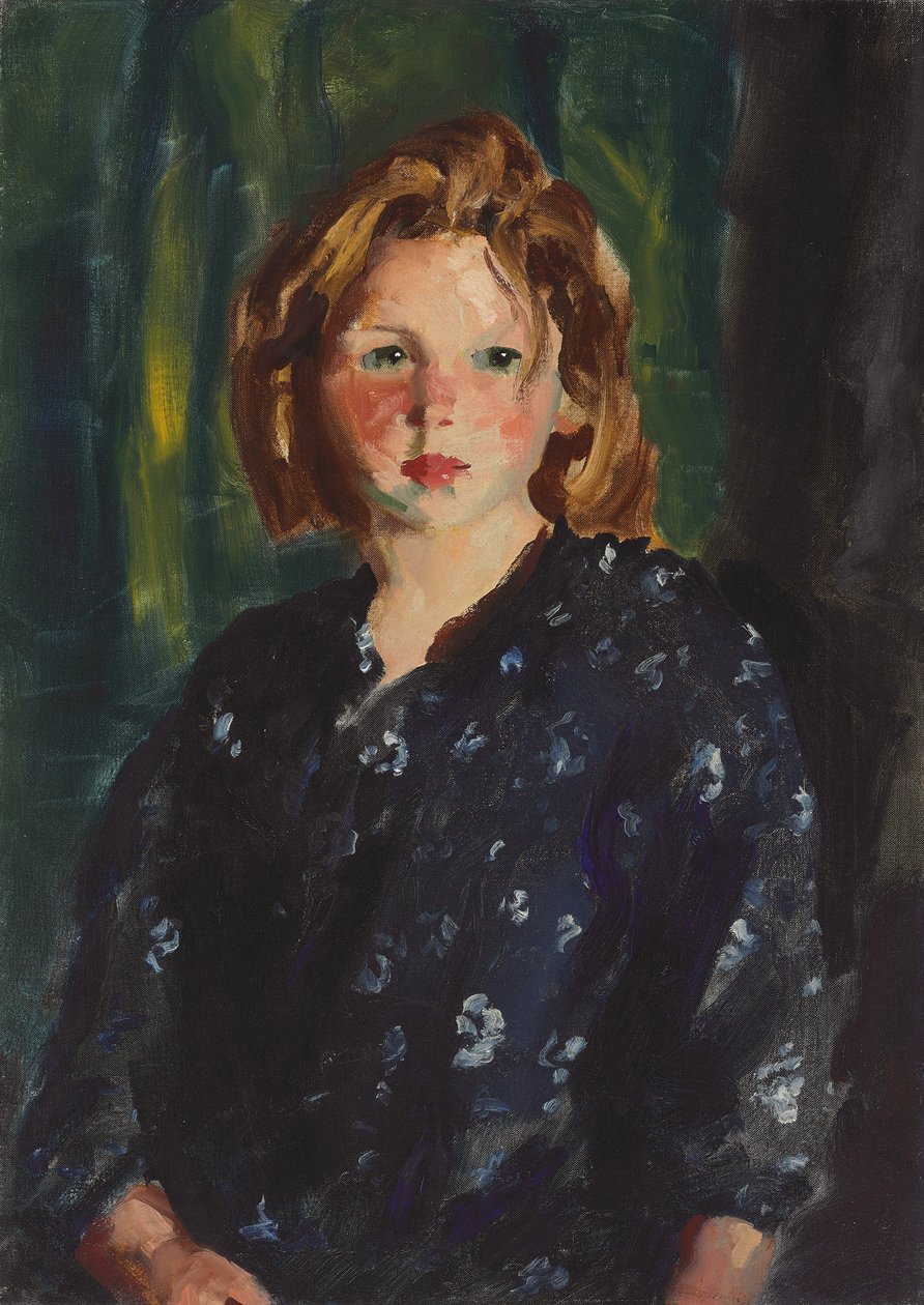 Portrét dívky, 1928 od Robert Cozad Henri