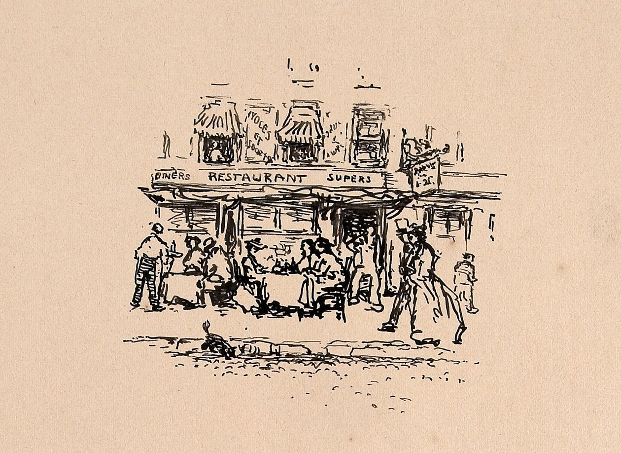 Kde jsme jedli v Latinské čtvrti v Paříži v roce 1896 od Robert Cozad Henri