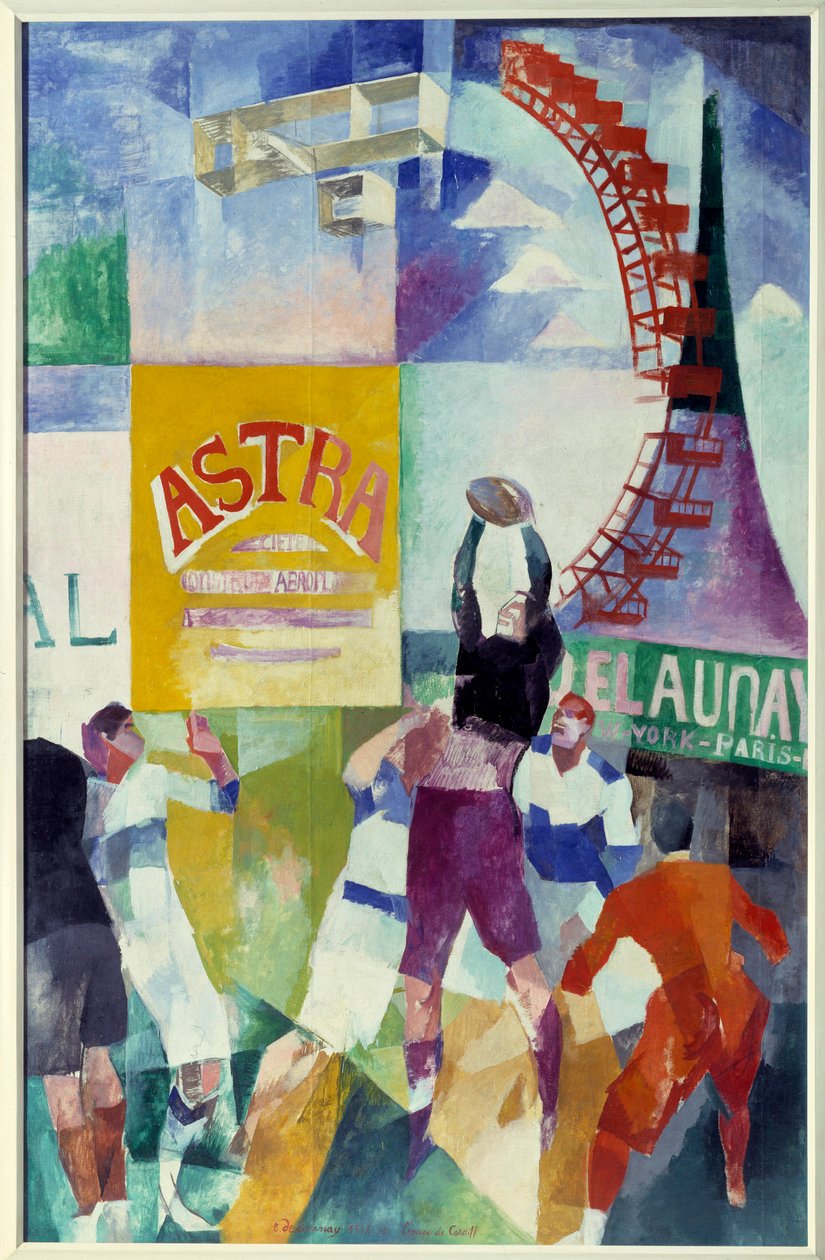 Cardiffský tým. Obraz Robert Delaunay (1885 - 1941) od Robert Delaunay