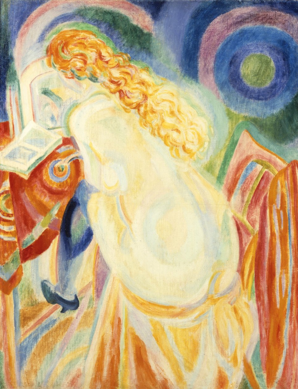 Čtení ženského aktu od Robert Delaunay