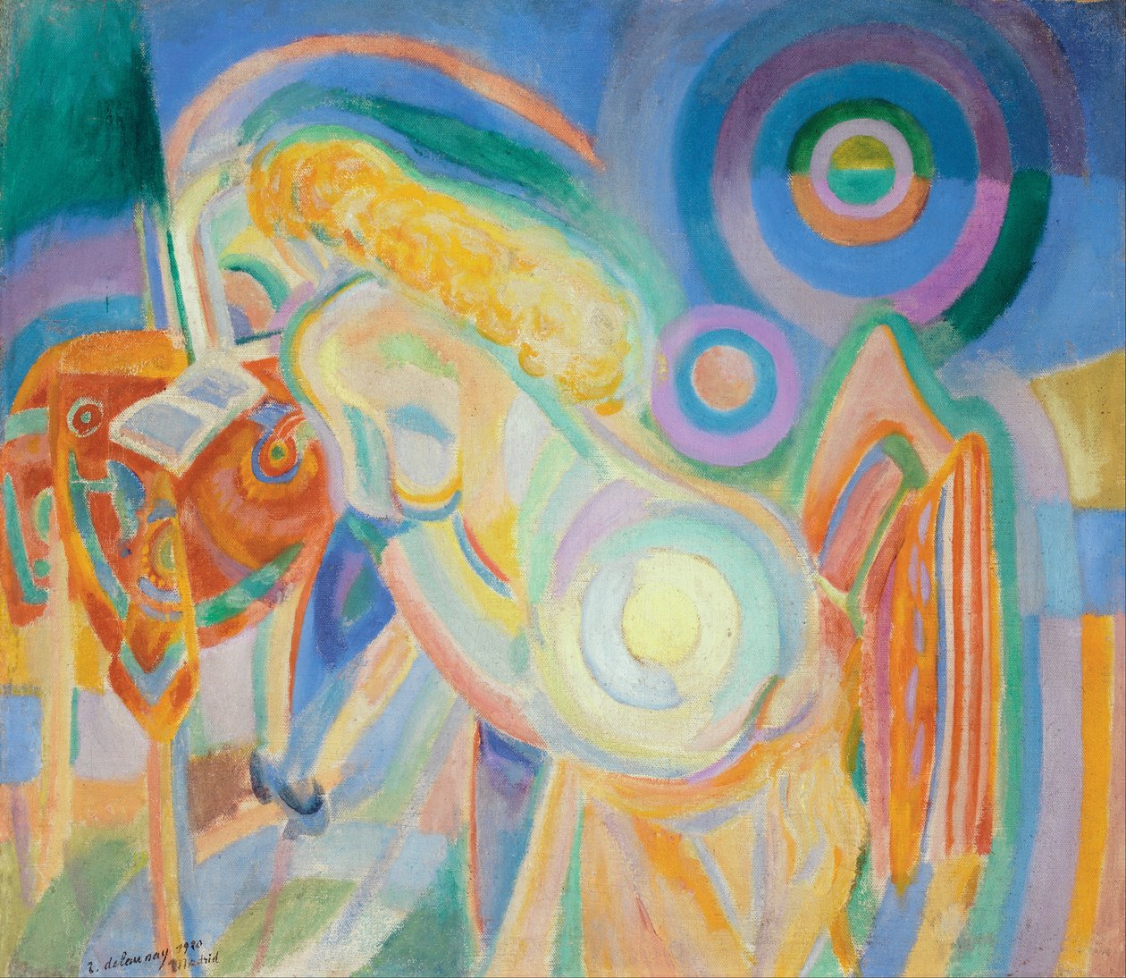Čtoucí nahá žena od Robert Delaunay