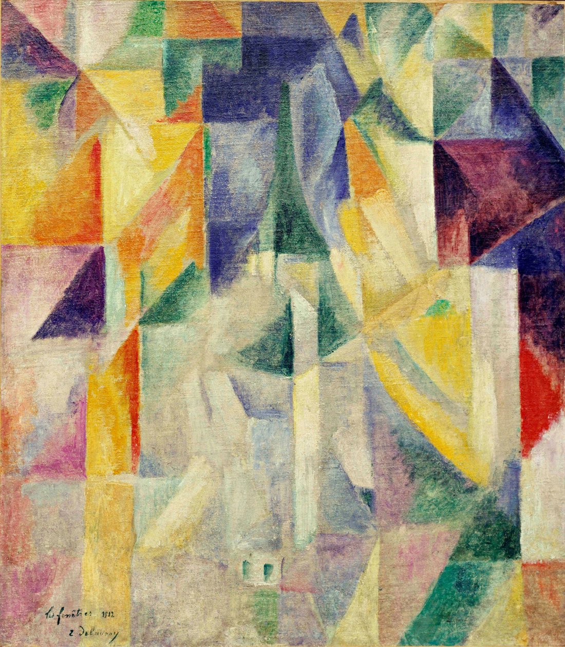 Okna. Malba Roberta Delaunaya (1885-1941), enkaustika na plátně od Robert Delaunay