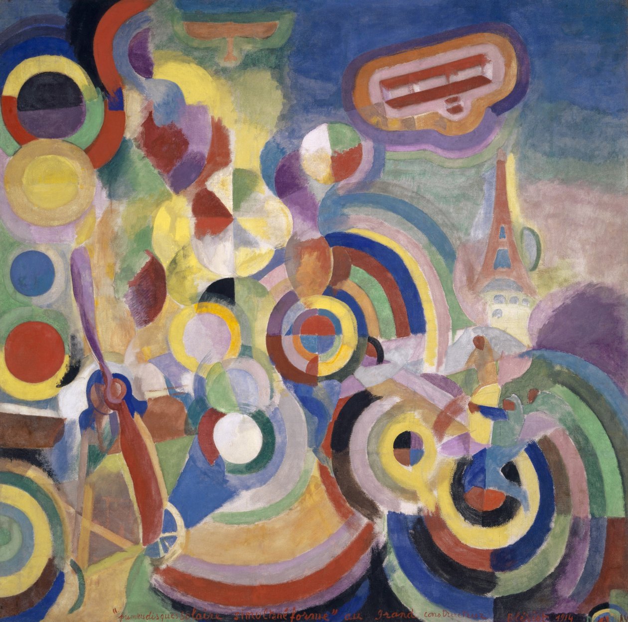 Pocta Blériotovi od Robert Delaunay