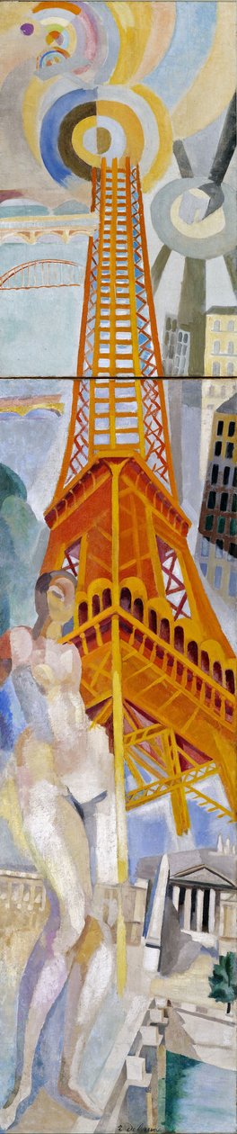 Město Paříž, žena a Eiffelova věž, 1925. od Robert Delaunay