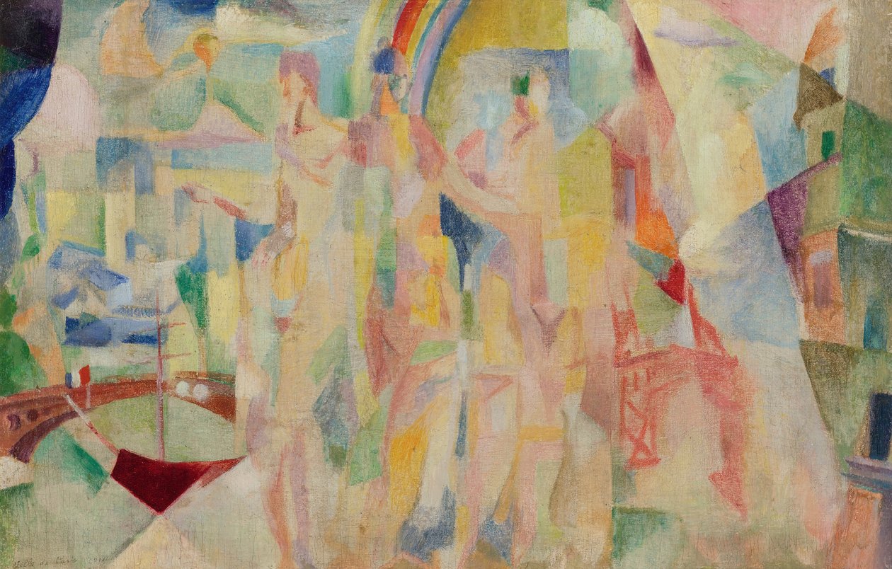 Město Paříž, Skica, 1911-1912. od Robert Delaunay